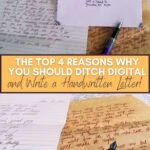 image collage of letter writing with text The Top 4 Reasons Why You Should Ditch Digital and Write a Handwritten Letter