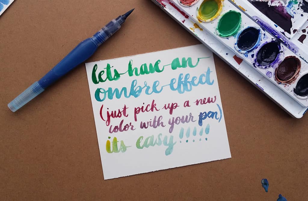 Watercolor Brush Lettering Pens - Gorgeous Rich Color