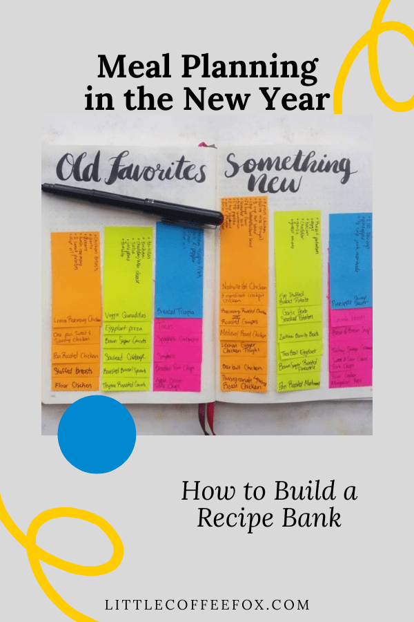 Meal Planning Revisited - How to Build a Recipe Bank