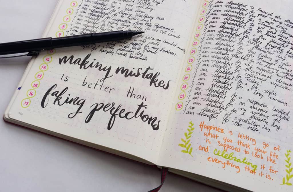 Bullet Journal Mistakes - Why Screwing Up is a Good Thing