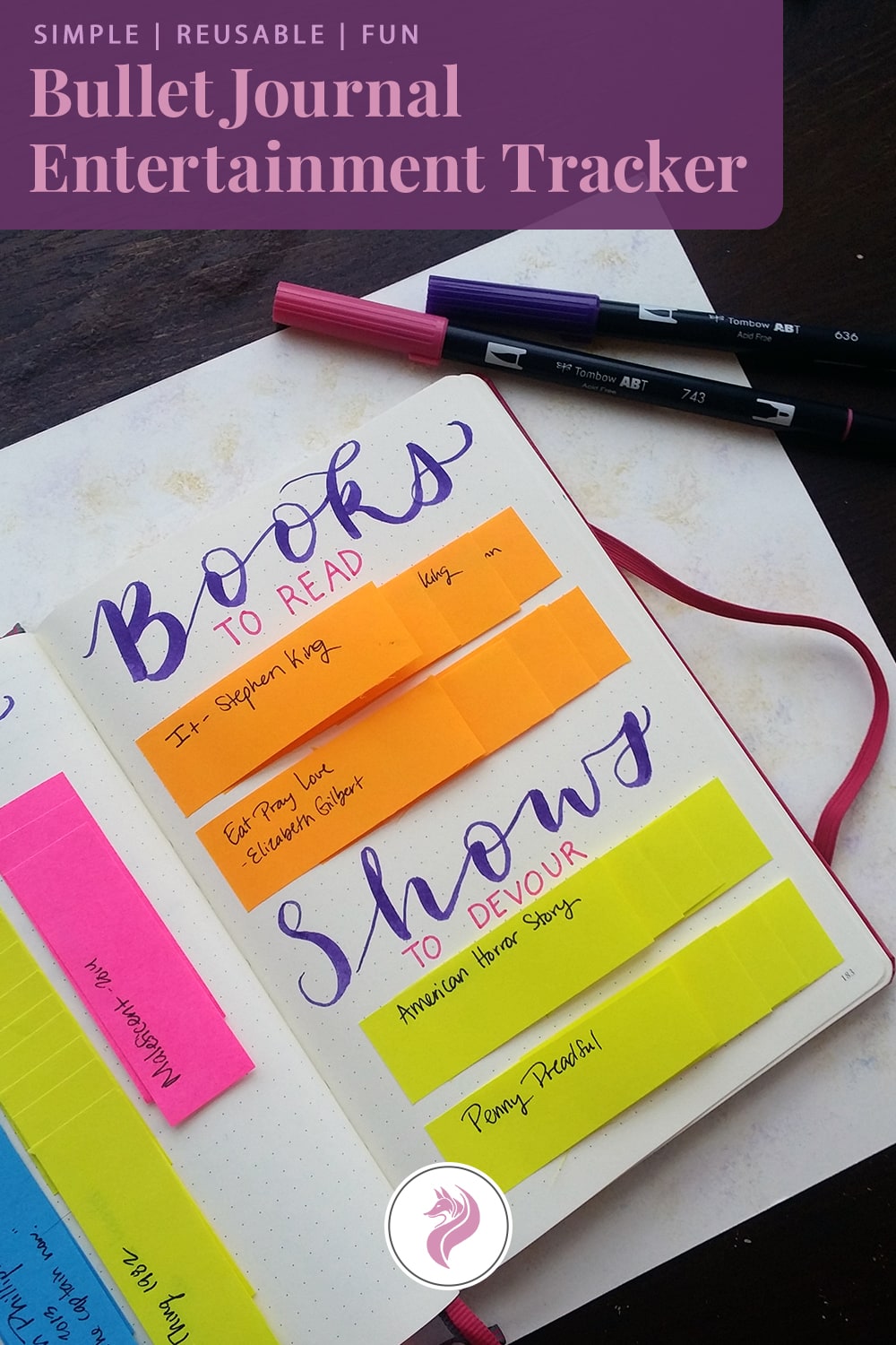 Post-It Note Magic - Build a Bullet Journal Book & Show Tracker