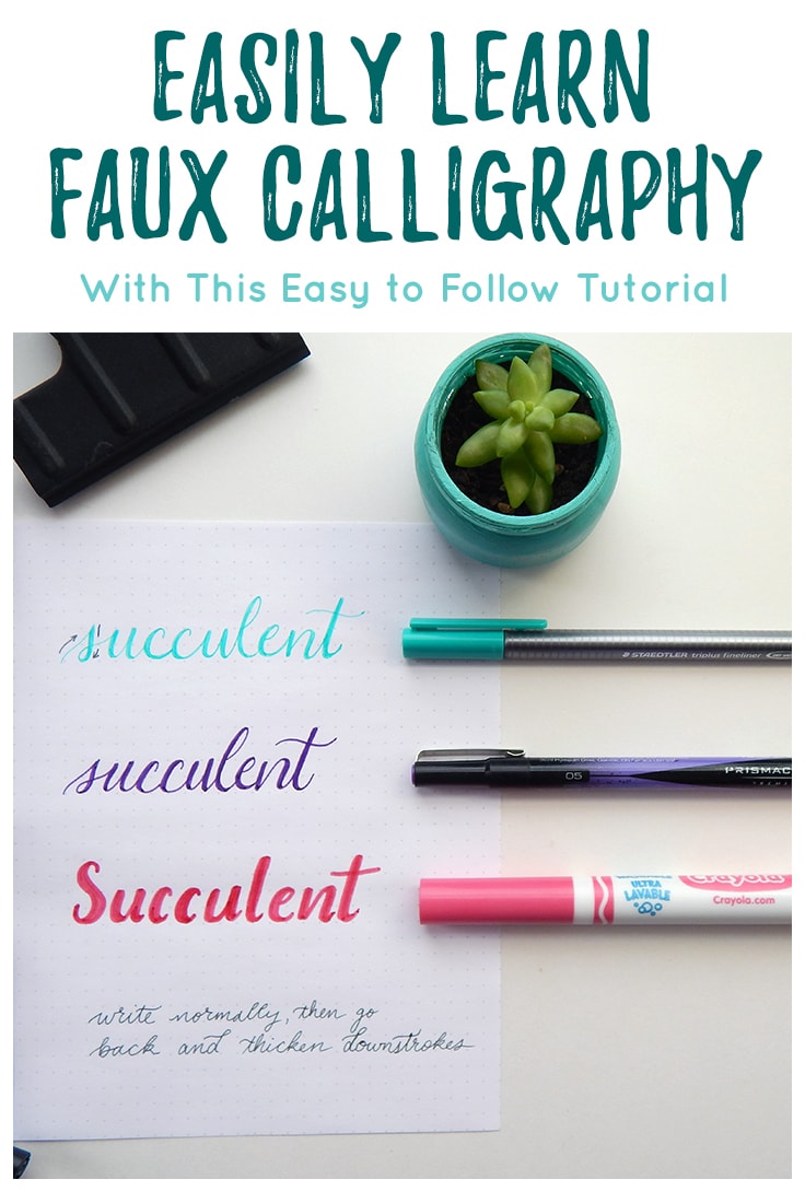 Faux calligraphy  learn how to create gorgeous lettering the easy way