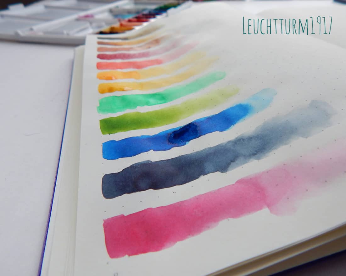 Leuchtturm1917 vs Moleskine - The Bullet Journal Watercolor Test