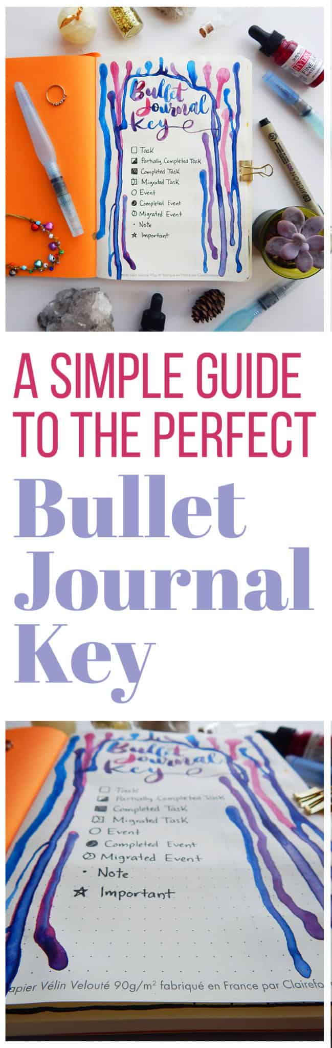 A bullet journal key is something that is super easy to do and can have many benefits. Check out how this simple bullet journal key can help increase your efficiency and help you gain confidence in your bullet journal!