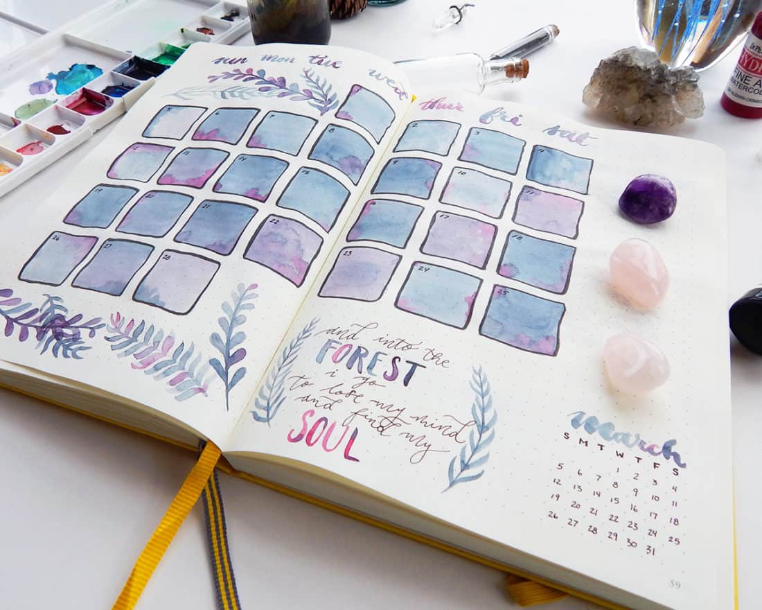 120 Bullet Journal Monthly Spread Ideas For Each Month 2020