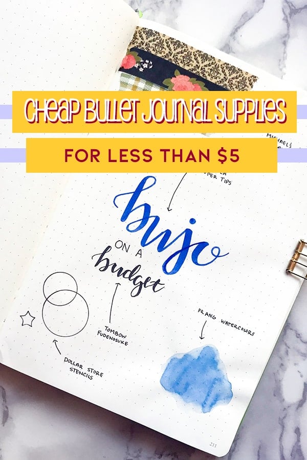 Cheap Bullet Journal Supplies Under 5 More Bujo for Your Buck