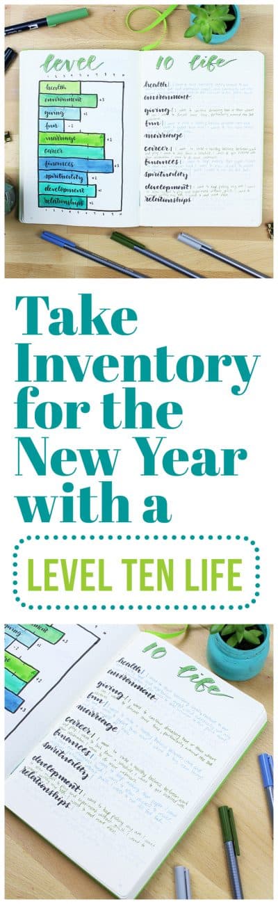 There's no better way to kick off the new year than by creating a Level Ten Life! This fun, in-depth chart allows you to dive into your goals life nothing else, and it's super effective when you do it at the beginning of a new year!