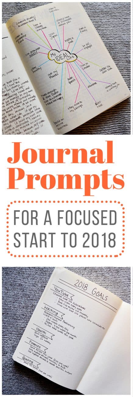 With 2018 right around the corner, it's time to start getting ready for the new year! So, if you’re like me and you’re looking to get focused before setting goals in the new year, these journal prompts might help you, too.