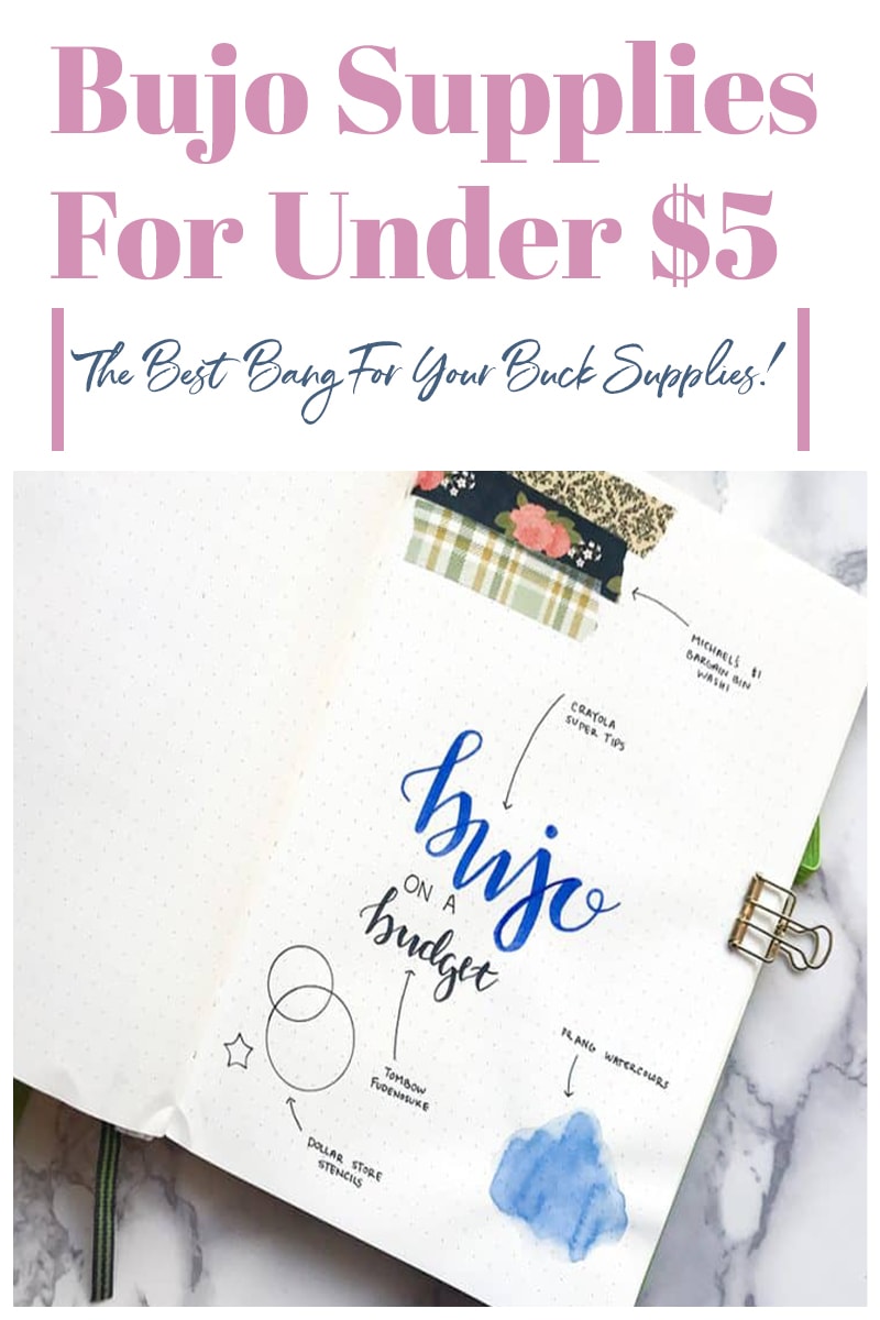 Cheap Bullet Journal Supplies Under 5 More Bujo for Your Buck
