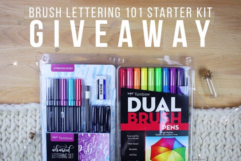 *CLOSED* Brush Lettering 101 Starter Kit Giveaway