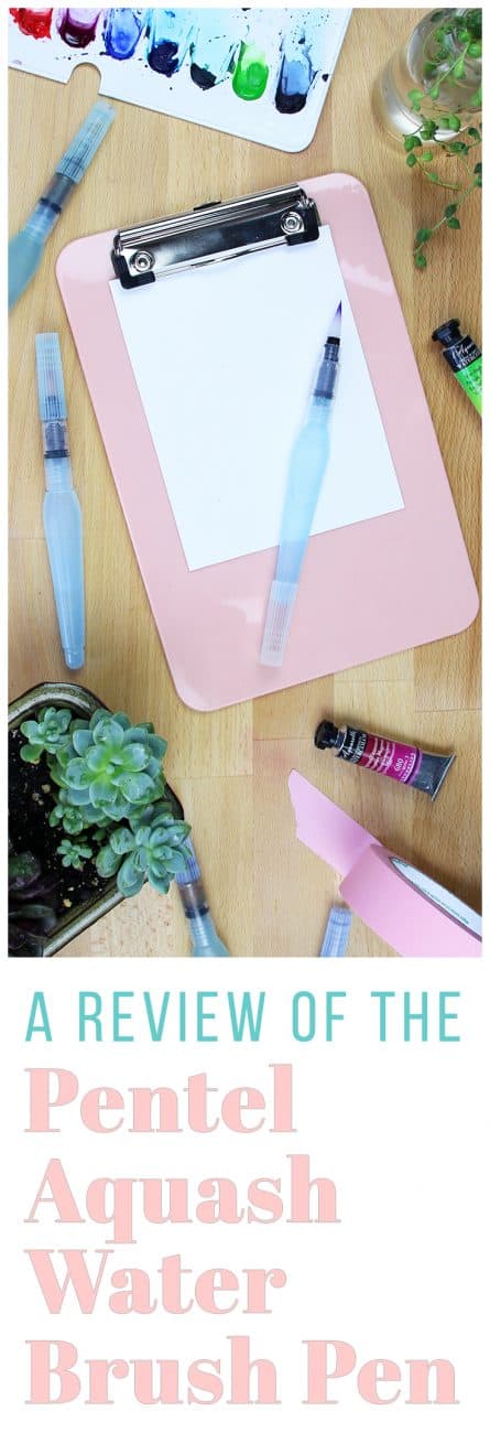There are so many brands and varieties of art supplies on the market. It can be dizzying! If you've been wanting to check out water brushes to see if they're right for you, then you'll love this Pentel Aquash Water Brush Pen review!