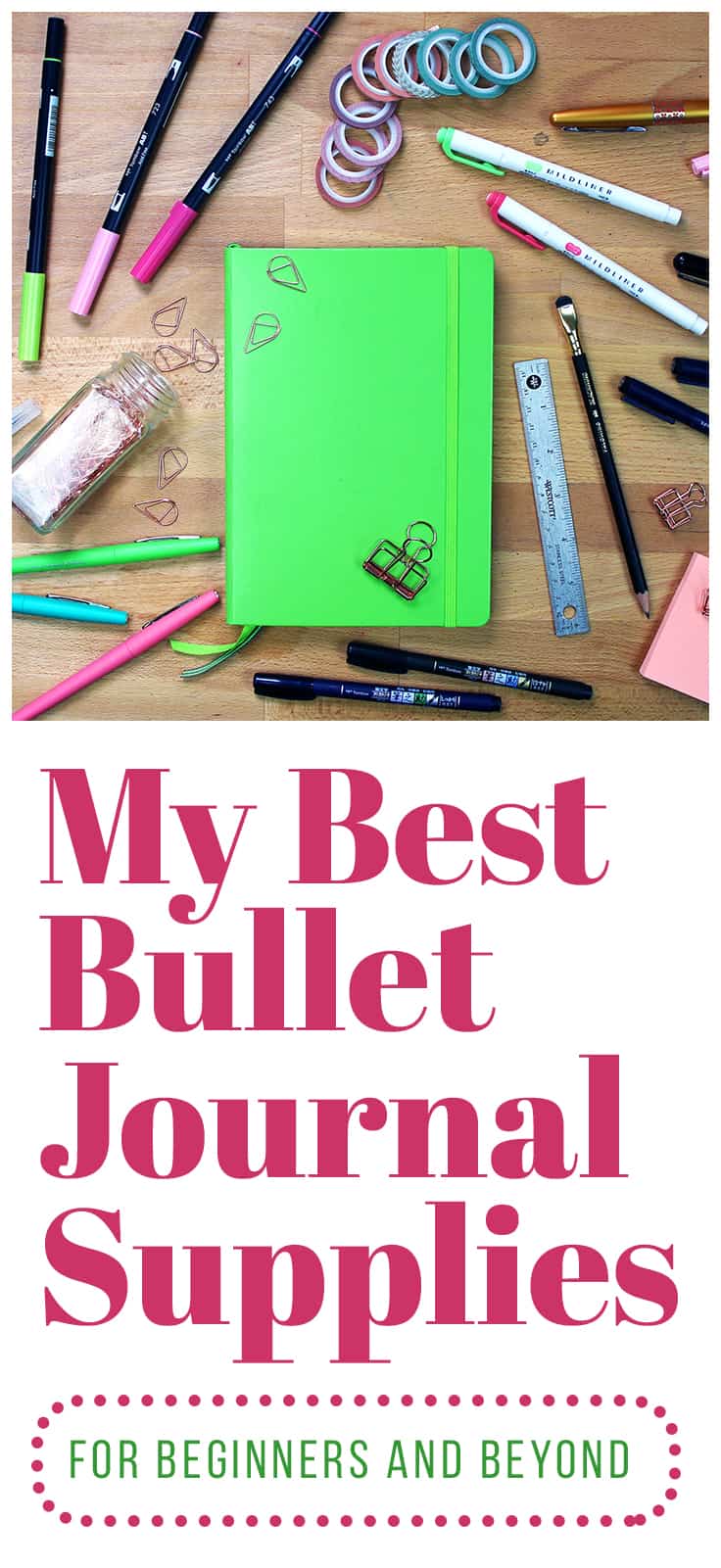 Whether you're just starting your bullet journal or you're a veteran of this awesome planning system, there is a huge range of bullet journal supplies that can be confusing to navigate. Check out my tried and true favs to help you figure out what you want and what you need! #bulletjournal #bulletjournalsupplies