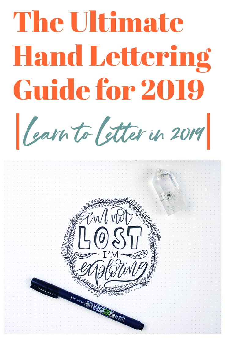 Always wanted to try hand lettering? Then this hand lettering guide is perfect for you! This lettering guide is one of the most comprehensive around, covering everything from modern brush lettering to calligraphy, and everything in between! #handlettering #lettering #brushlettering #calligraphy #moderncalligraphy #letteringtips #letteringtricks #letteringguide #letteringforbeginners
