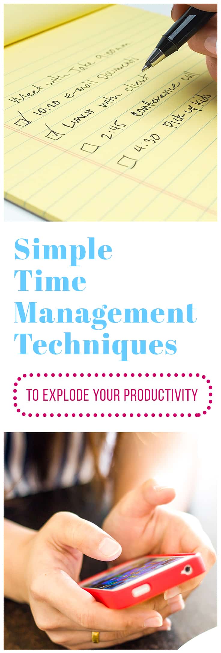 I have worked the corporate world at 60 hours a week while raising a toddler and running an Etsy shop. I had to learn ways to manage my time and boost my productivity. Now I use these same techniques to run two blogs and write for others - all while raising my son. These time management techniques will not just save you time and make you productive, they will allow you to get in time for yourself. #timemanagement #timemanagementtips #timemanagementtechniques