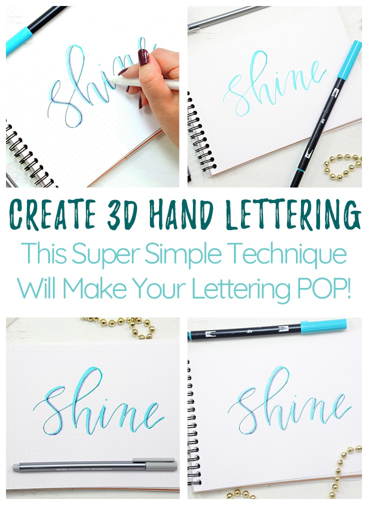 How to draw 3d letters Cover photo and Pin