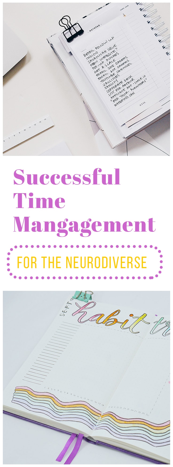 Time management hasn’t been an easy journey personally. I’m at a point now where I’m regarded as having a good understanding of the topic, but it doesn’t feel like long ago that I stuck out from my colleagues and classmates.
People who are neurodiverse often struggle with completing tasks normally, so try one of these creative time management tools to help be more successful! #neurodiverse #timemangement #productivity