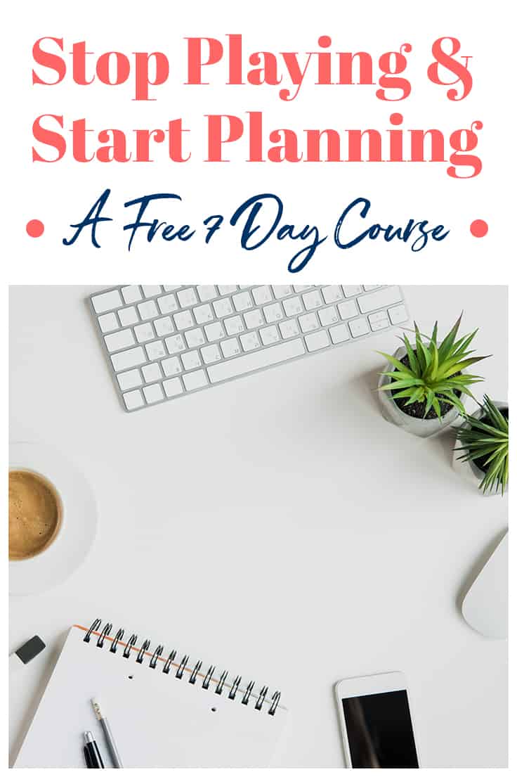 Getting organized is tough, and using a planner every day can be even harder. But you can learn how to use your planner effectively and get your shit together with my FREE 7-day email course Stop Playing & Start Planning! Enroll today and get tons of tips to help you rock your planner this year!