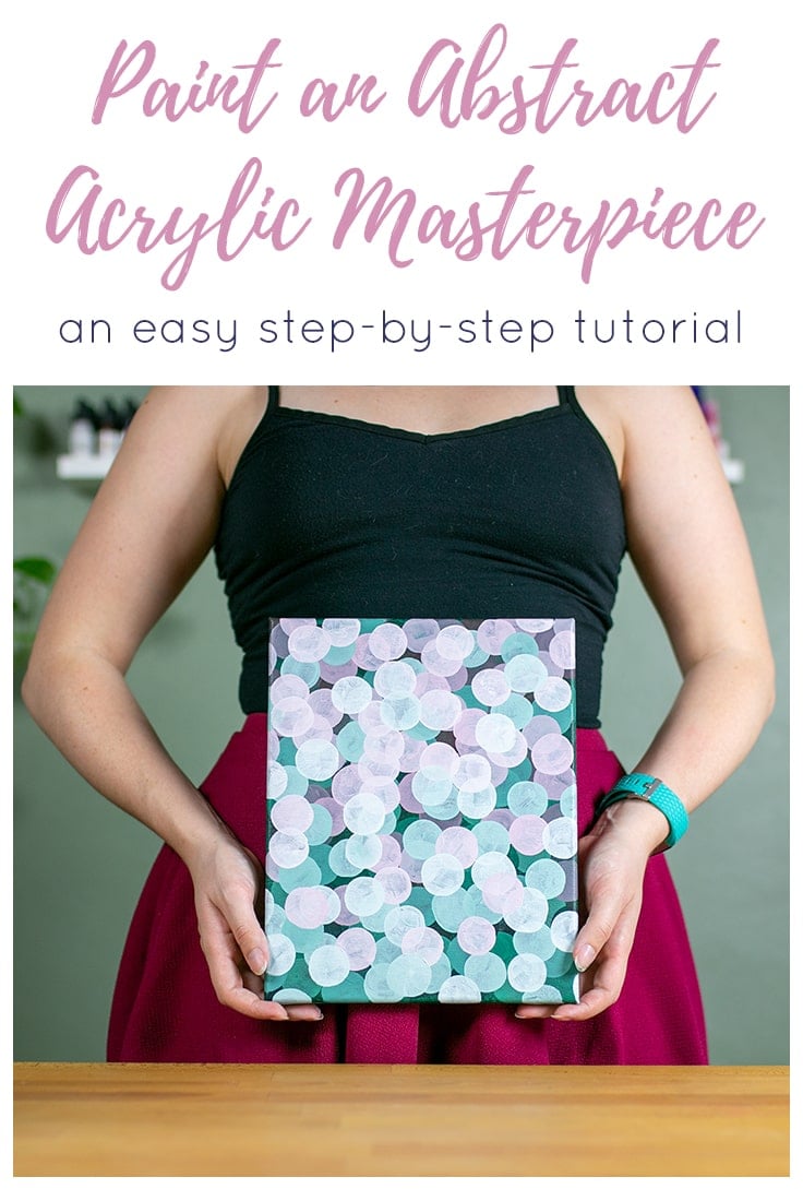 Abstract Acrylic Painting Tutorial for Beginners: Create a Bokeh Effect