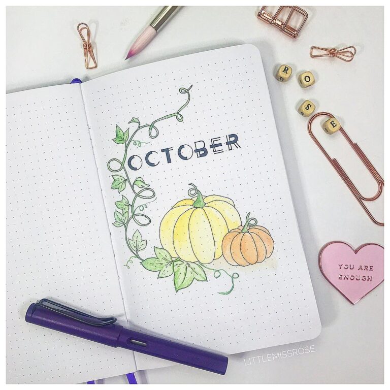 23 October Bullet Journals To Have A Spooky Good Time