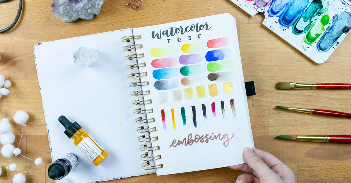 best bullet journal for watercolor