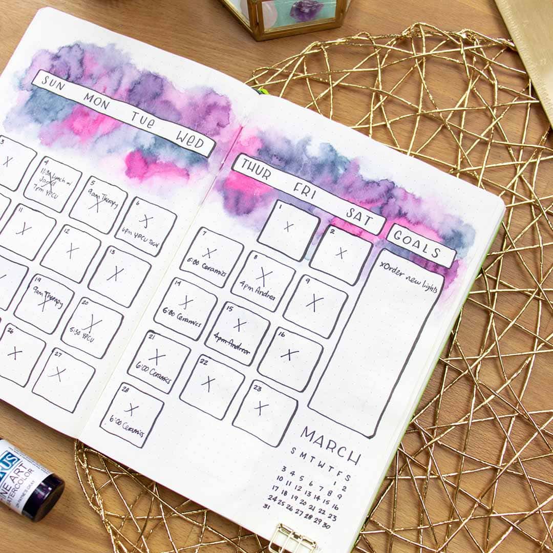 Trieda N kup Pam ta Bullet Journal Monthly Planner Iniciat va Parfum 