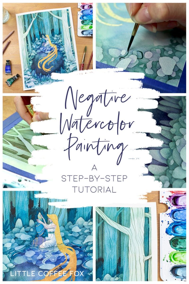 Watercolor Negative Painting Tutorial Add Amazing Depth to Your Art