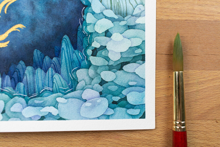 Watercolor Negative Painting Tutorial - Add Amazing Depth to Your Art