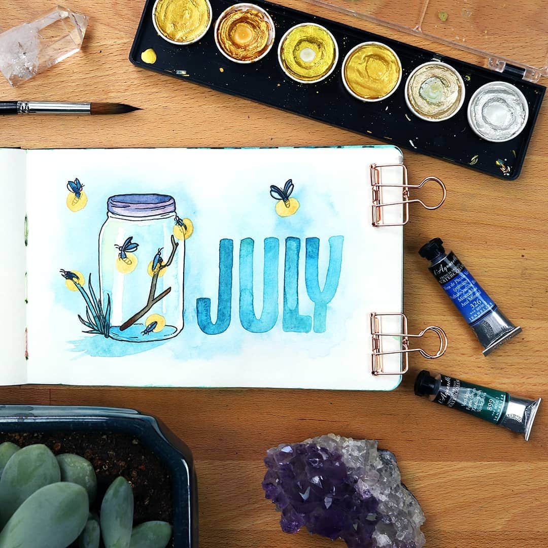 30 July Bullet Journals Enjoy The Summer Weather LittleCoffeeFox