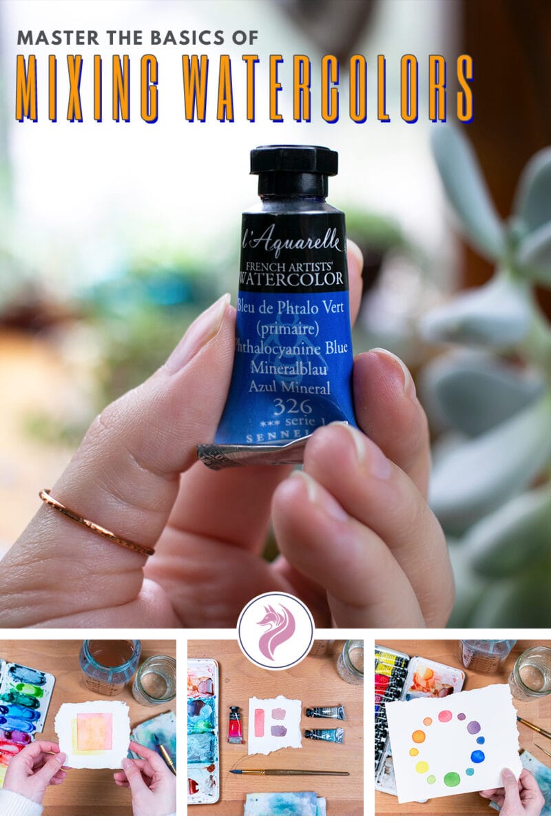 Watercolor Mixing Basic Color Blending