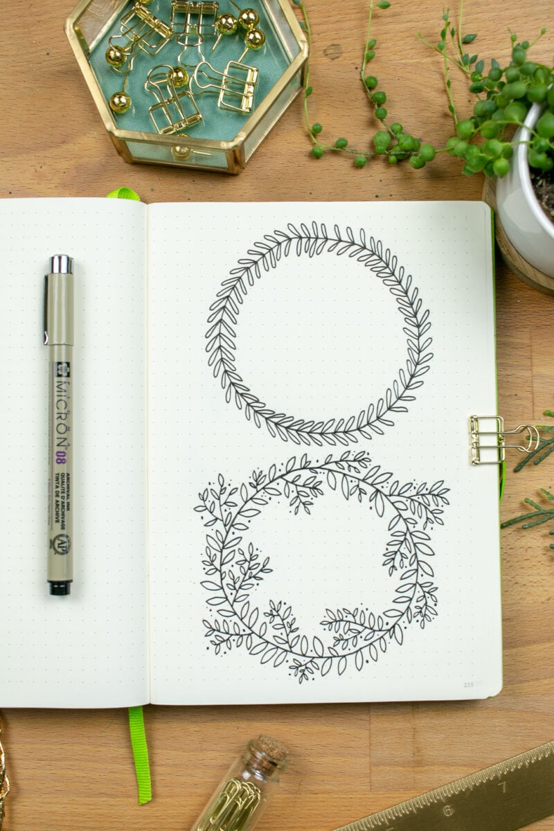 How to Draw a Wreath -- Complex Patterns Made Simple