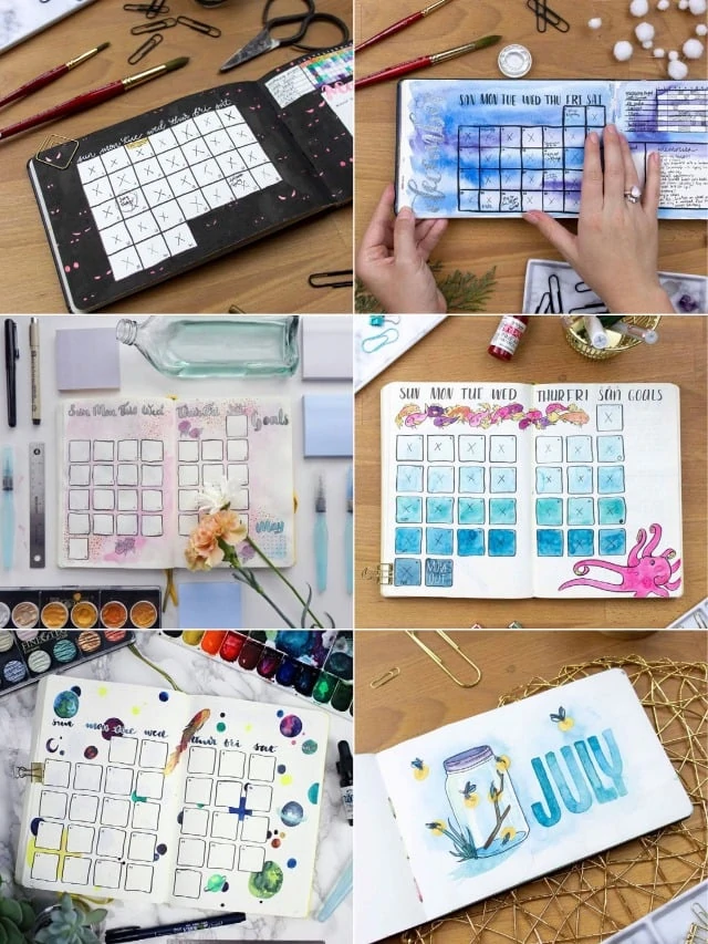Monthly Bullet Journal Spread Ideas