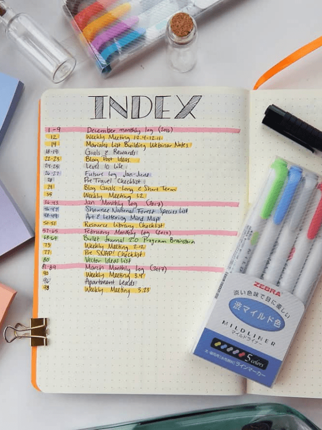 How to Create Your Bullet Journal Index